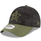 Adult New Era Houston Astros 9forty Memorial Day Flex-fit Cap, Men's, Green (camo)