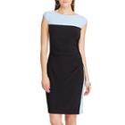 Chaps, Women's Colorblock Sheath Dress, Size: Xl, Black