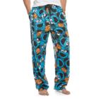 Men's Sesame Street Cookie Monster Lounge Pants, Size: Small, Blue