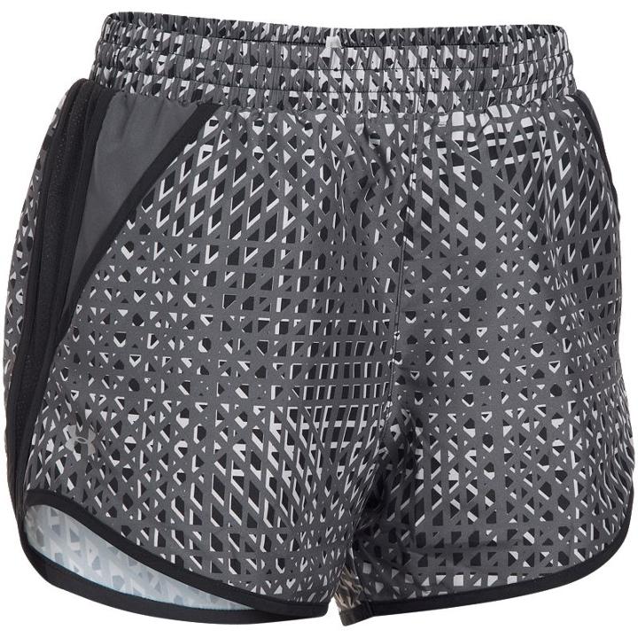 Women's Under Armour Speed Stride Print Shorts, Size: Medium, Black