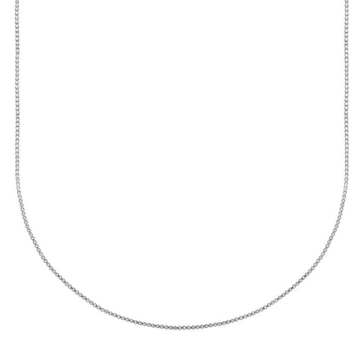 Splendid Silver Silver-bonded Box Chain Necklace - 18-in, Women's, Size: 18, Grey
