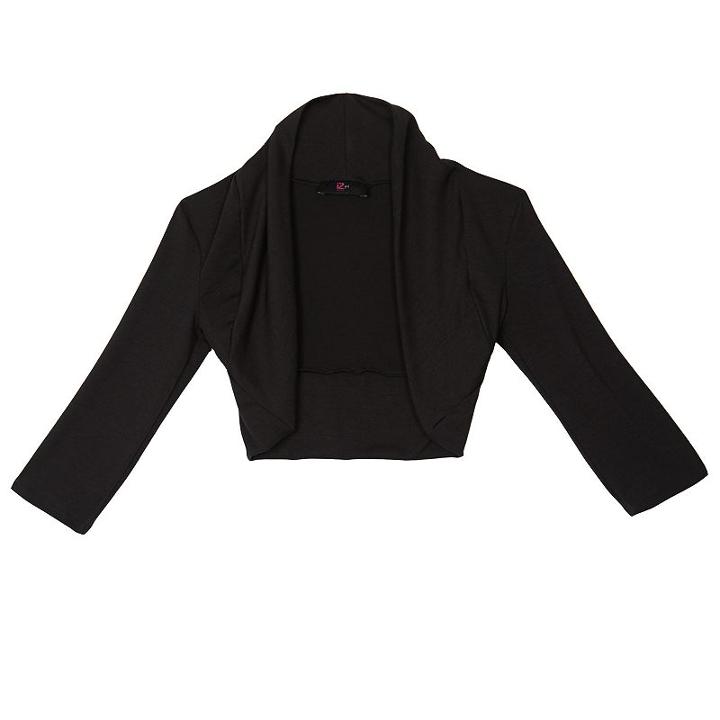Girls 7-16 Iz Amy Byer Bolero, Girl's, Size: Small, Black