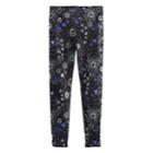 Disney D-signed Descendants Girls 7-16 Conversational Printed Lace Up Leggings, Size: Small, Black
