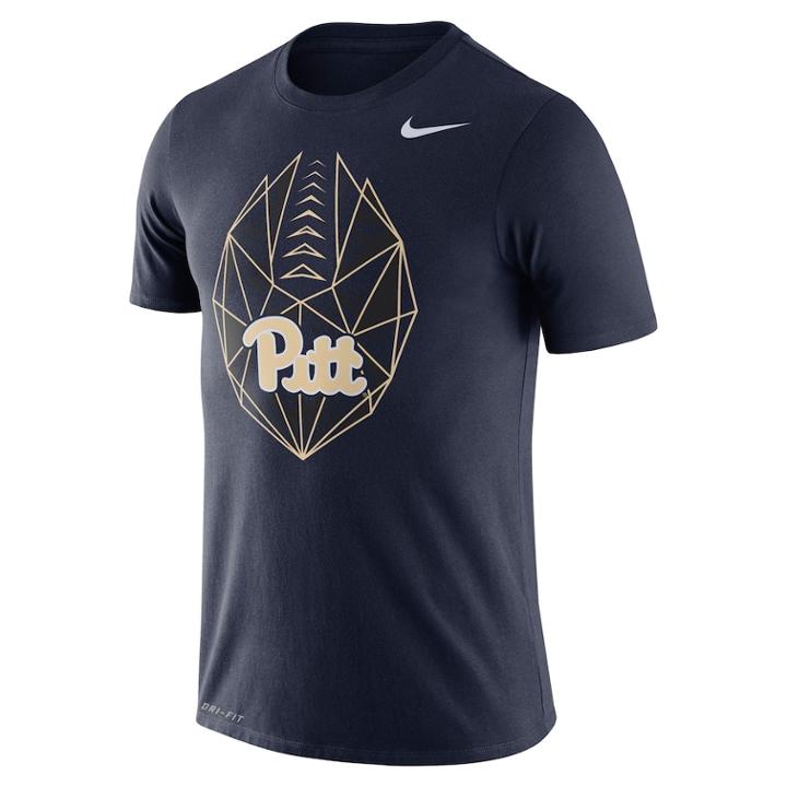 Men's Nike Pitt Panthers Football Icon Tee, Size: Small, Blue (navy)