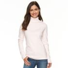 Women's Croft & Barrow&reg; Turtleneck Top, Size: Xl, Brt Pink