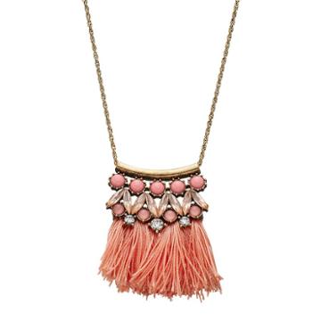C.o. & Co. Fringe Necklace, Women's, Size: 32, Multicolor