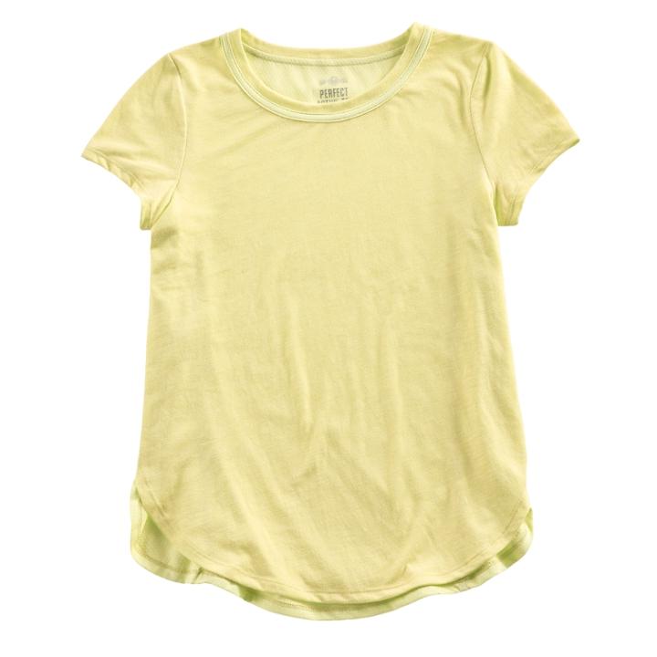 Girls 7-16 So&reg; Sporty Tee, Size: 16, Med Yellow