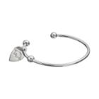 Fiora Stainless Steel Arkansas Razorbacks Charm Cuff Bracelet, Women's, Size: 7.5, Grey