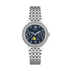 Bulova Women's Diamond Stainless Steel Moon Phase Watch - 96r210, Grey