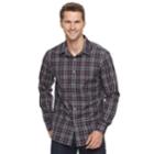 Men's Apt. 9&reg; Premier Flex Slim-fit Stretch Button-down Shirt, Size: Med Slim, Red