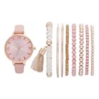 Vivani Women's Watch & Bracelet Set, Size: Medium, Pink