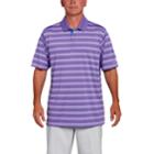 Men's Pebble Beach Classic-fit Striped Performance Golf Polo, Size: Large, Purple