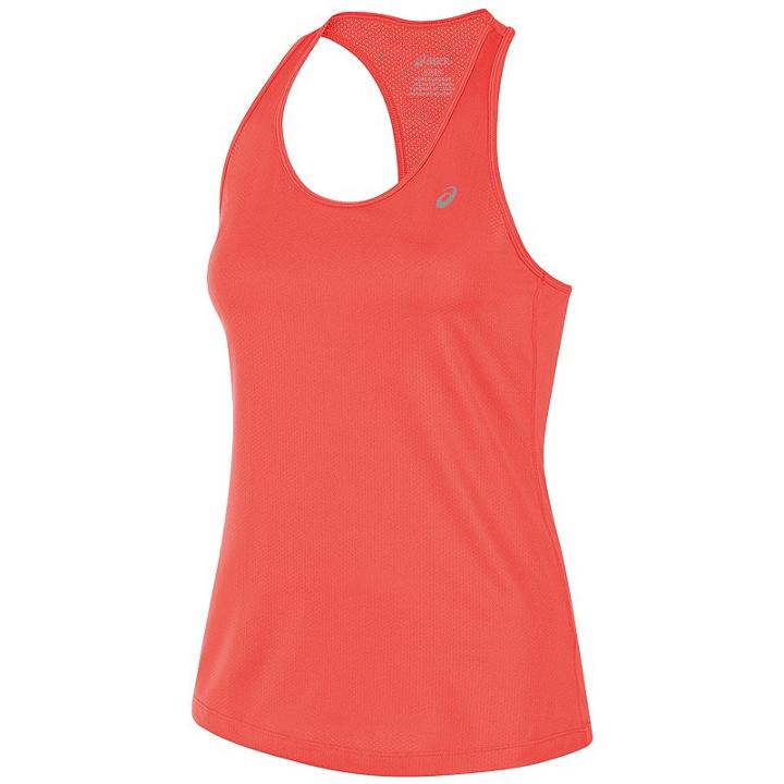 Women's Asics Emma Racerback Tank Top, Size: Medium, Brt Orange