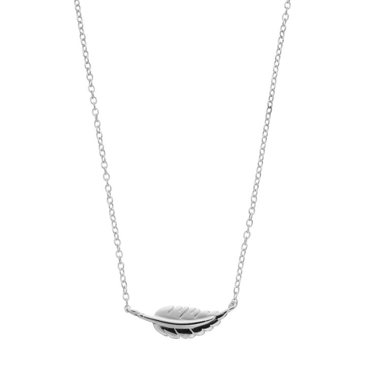 Love This Life Sterling Silver Feather Necklace, Women's