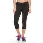 Petite Tek Gear&reg; Lattice-back Capri Leggings, Women's, Size: M Petite, Black