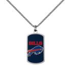 Men's Stainless Steel Buffalo Bills Dog Tag Necklace, Size: 22, Silver