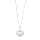 Timeless Sterling Silver Find Joy In The Journey Pendant Necklace, Women's, White