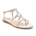 Jennifer Lopez Women's Jeweled Wedge Sandals, Size: 8, White