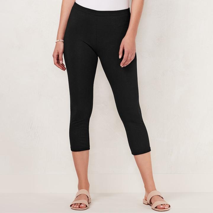 Women's Lc Lauren Conrad Capri Leggings, Size: Xs, Black