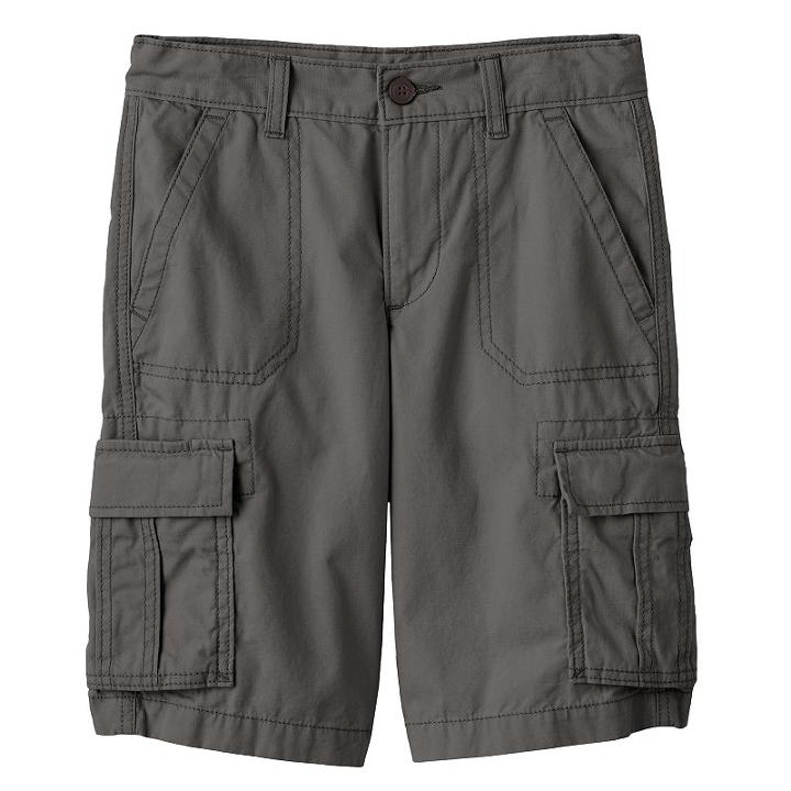 Boys 8-20 Urban Pipeline Canvas Cargo Shorts, Boy's, Size: 18, Med Grey