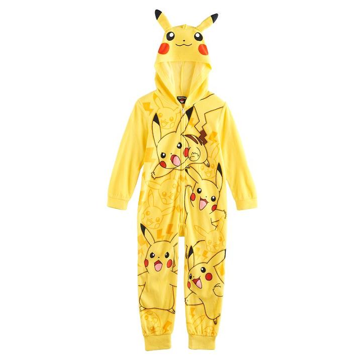 Boys 4-12 Pokemon Pikachu Union Suit, Size: 12, Multicolor