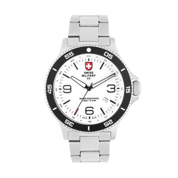 Swiss Military By Charmex(cx) Men's Infantry Stainless Steel Watch - 78344-5-g, Size: Large, Grey