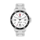 Swiss Military By Charmex(cx) Men's Infantry Stainless Steel Watch - 78344-5-g, Size: Large, Grey