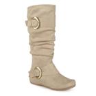 Journee Collection Jester Women's Knee-high Boots, Size: 8 Wc, Lt Beige