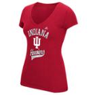 Women's Adidas Indiana Hoosiers Script Tee, Size: Small, Light Red