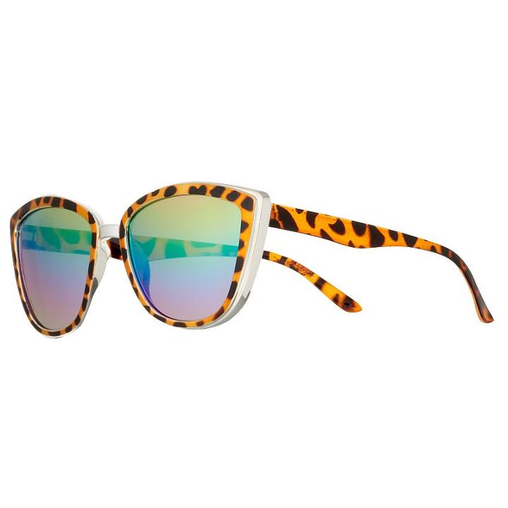 Girls 7-16 So&reg; Dahlia Cat-eye Sunglasses, Girl's, Brown