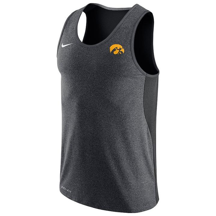 Men's Nike Iowa Hawkeyes Dri-fit Touch Tank Top, Size: Medium, Multicolor