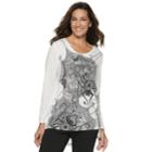 Women's Halloween High-low Tee, Size: Small, White