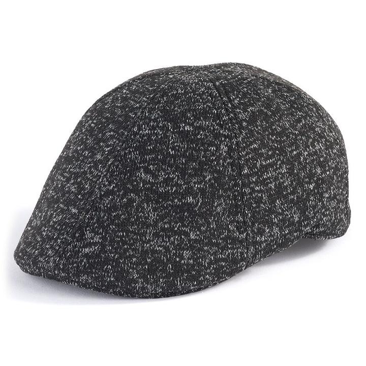 Men's Apt. 9&reg; Marled Knit Ivy Cap, Size: S/m, Black
