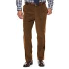 Men's Croft & Barrow&reg; Classic-fit Pleated Corduroy Pants, Size: 38x32, Med Brown