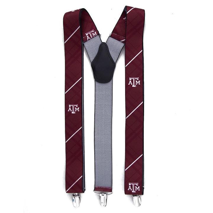 Men's Texas A & M Aggies Oxford Suspenders, Red