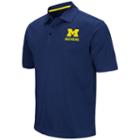 Men's Campus Heritage Michigan Wolverines Heathered Polo, Size: Xl, Blue (navy)