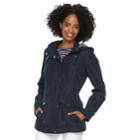 Women's D.e.t.a.i.l.s Radiance Hooded Lightweight Jacket, Size: Large, Med Blue