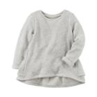 Girls 4-8 Carter's Ruffle Back Gray Pullover Sweater, Size: 6, Grey