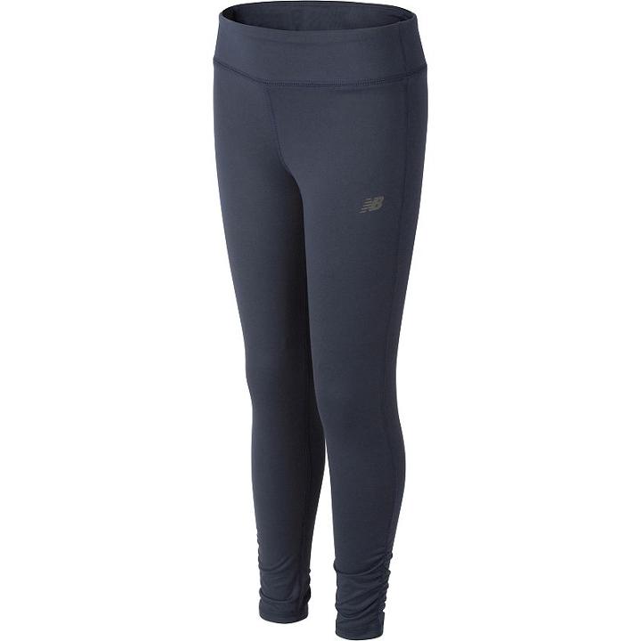 Girls 7-16 New Balance Sueded Jersey Performance Tights, Size: 14, Grey Other