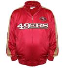 Big & Tall Majestic San Francisco 49ers Tricot Track Jacket, Men's, Size: M Tall, Red