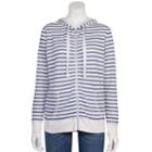 Juniors' Grayson Threads Burnout Zip-up Hoodie, Teens, Size: Medium, Blue Other