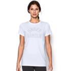 Women's Under Armour Tech Crew Graphic Tee, Size: Large, Natural