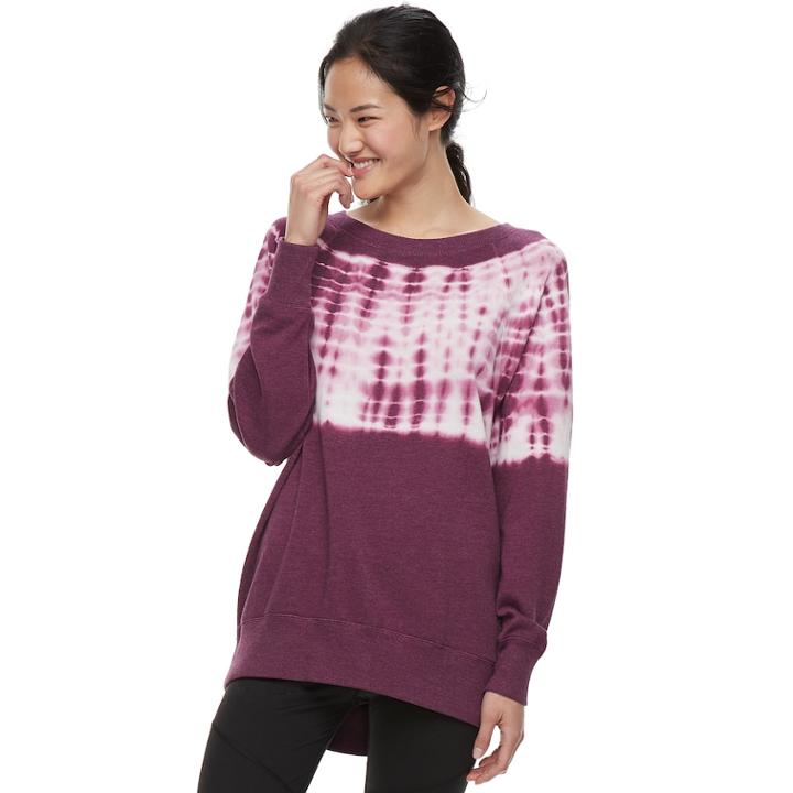 Juniors' So&reg; Oversized Sweatshirt, Teens, Size: Small, Dark Pink