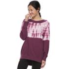 Juniors' So&reg; Oversized Sweatshirt, Teens, Size: Small, Dark Pink