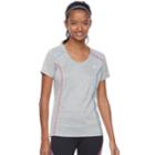 Women's Fila Sport&reg; Space-dyed Short Sleeve Tee, Size: Xs, Light Grey