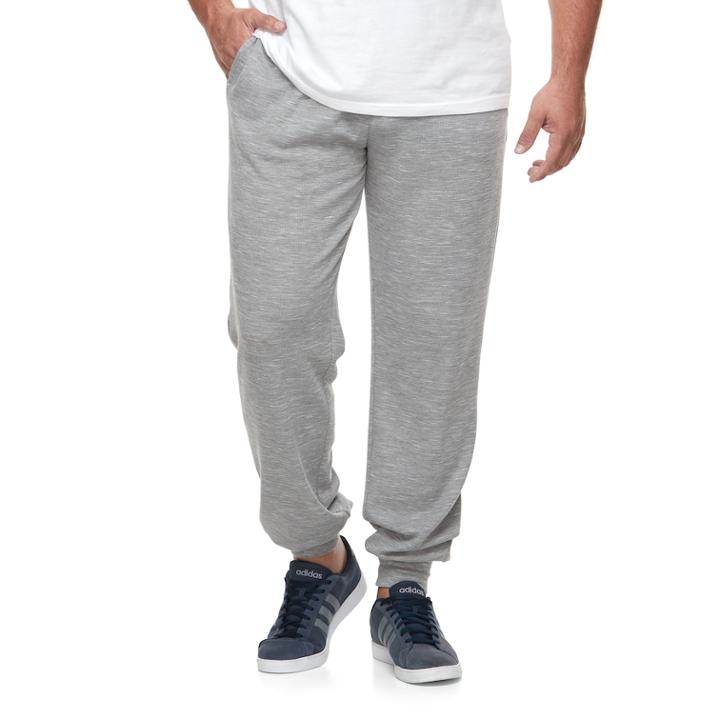 Big & Tall Residence Static Thermal Knit Athleisure Pants, Men's, Size: 3xb, Grey (charcoal)