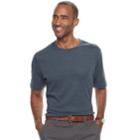 Men's Croft & Barrow&reg; Classic-fit Solid Performance Crewneck Tee, Size: Medium, Blue (navy)