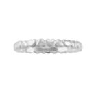 Sterling Silver Heart Midi Ring, Women's, Size: 5, Grey