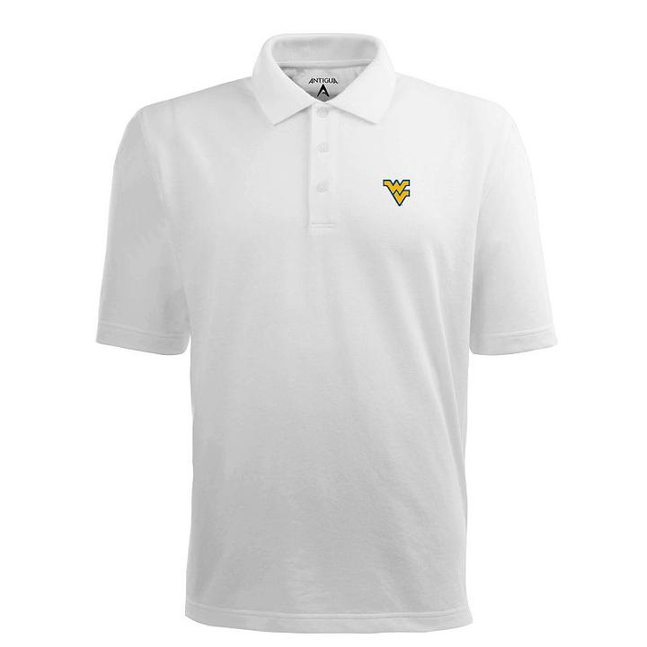 Men's West Virginia Mountaineers Pique Xtra Lite Polo, Size: Xl, White