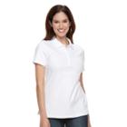 Petite Croft & Barrow&reg; Classic Solid Polo, Women's, Size: Xl Petite, White